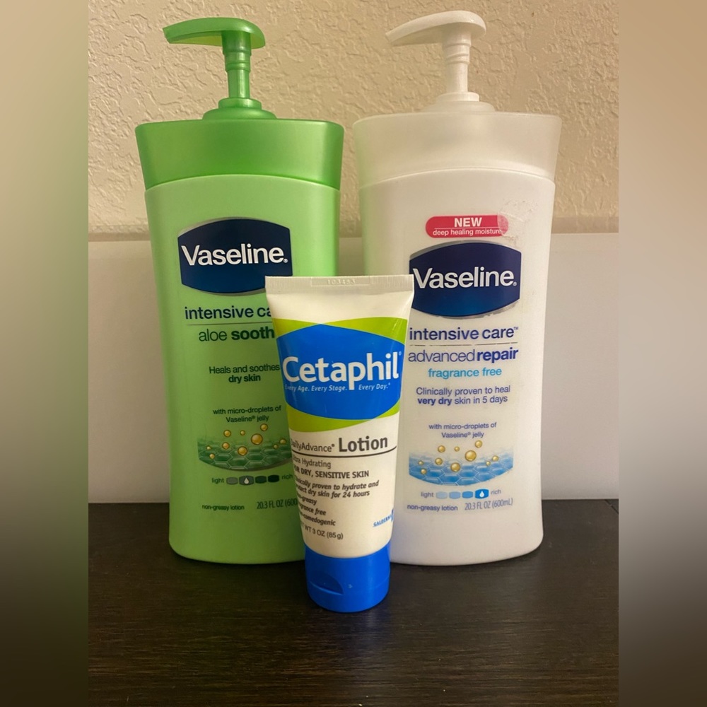 Cetaphil and Vaseline